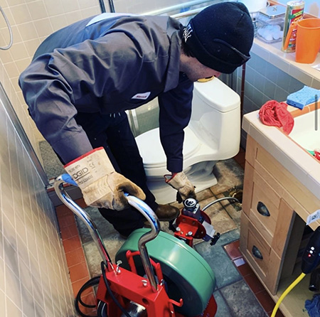 clogged toilet in Milbrae-CA
